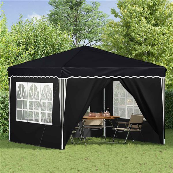 Grote foto vidaxl pop up feesttent antraciet 288 x 288 x 245 cm oxford stof tuin en terras overige tuin en terras