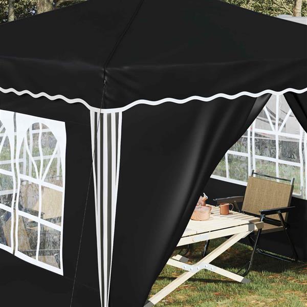 Grote foto vidaxl pop up feesttent antraciet 288 x 288 x 245 cm oxford stof tuin en terras overige tuin en terras