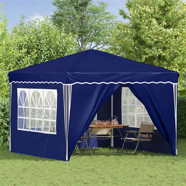 Grote foto vidaxl pop up feesttent blauw 288 x 288 x 245 cm oxford stof tuin en terras overige tuin en terras