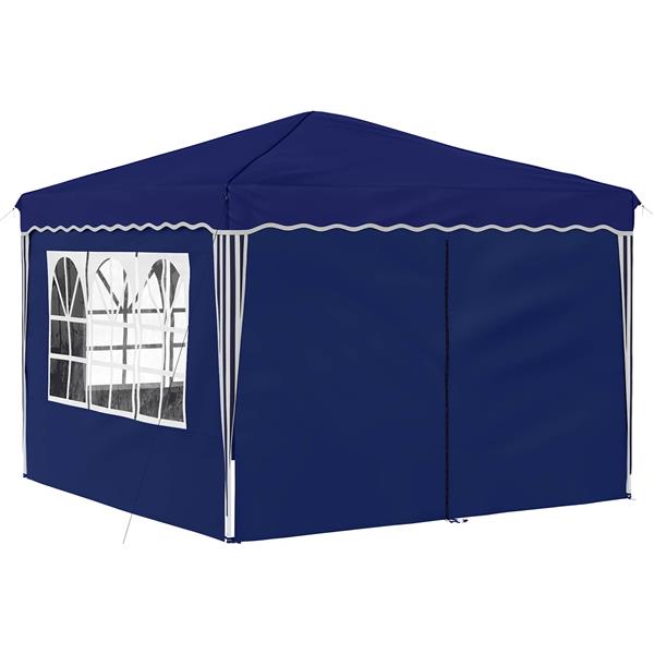 Grote foto vidaxl pop up feesttent blauw 288 x 288 x 245 cm oxford stof tuin en terras overige tuin en terras