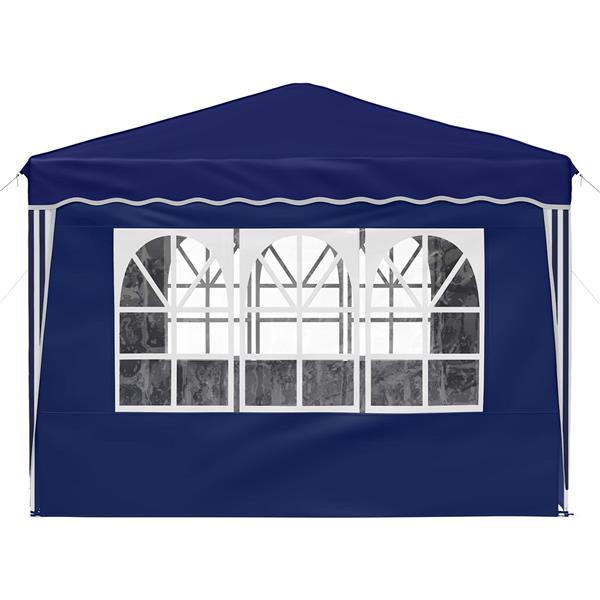 Grote foto vidaxl pop up feesttent blauw 288 x 288 x 245 cm oxford stof tuin en terras overige tuin en terras