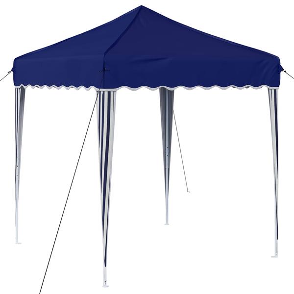 Grote foto vidaxl pop up feesttent blauw 195 x 195 x 245 cm oxford stof tuin en terras overige tuin en terras