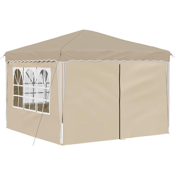 Grote foto vidaxl pop up feesttent cr me 288 x 288 x 245 cm oxford stof tuin en terras overige tuin en terras
