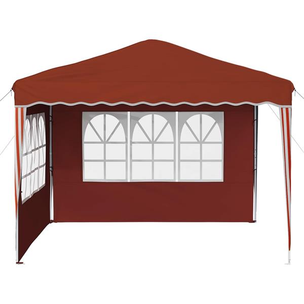 Grote foto vidaxl pop up feesttent terracotta 288 x 288 x 245 cm oxford stof tuin en terras overige tuin en terras