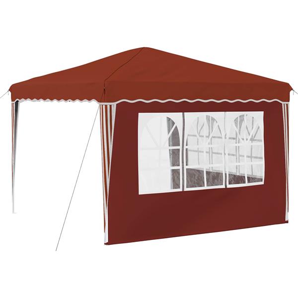 Grote foto vidaxl pop up feesttent terracotta 288 x 288 x 245 cm oxford stof tuin en terras overige tuin en terras