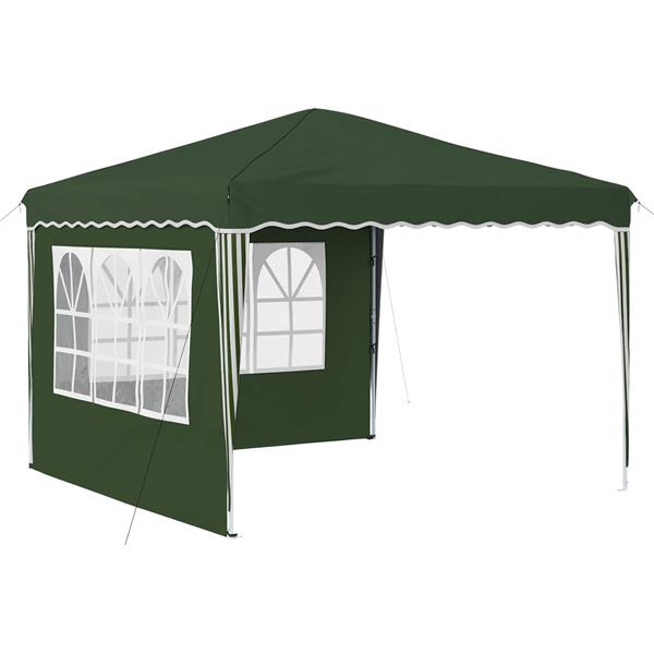 Grote foto vidaxl pop up feesttent groen 288 x 288 x 245 cm oxford stof tuin en terras overige tuin en terras