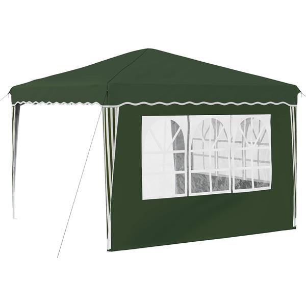 Grote foto vidaxl pop up feesttent groen 288 x 288 x 245 cm oxford stof tuin en terras overige tuin en terras