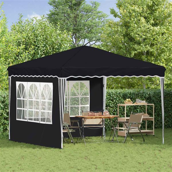 Grote foto vidaxl pop up feesttent antraciet 288 x 288 x 245 cm oxford stof tuin en terras overige tuin en terras