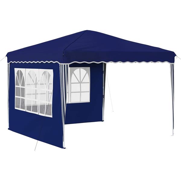 Grote foto vidaxl pop up feesttent blauw 288 x 288 x 245 cm oxford stof tuin en terras overige tuin en terras