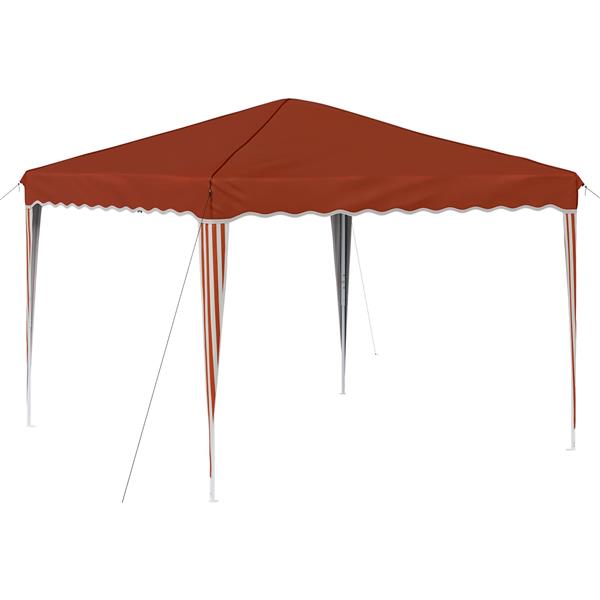 Grote foto vidaxl pop up feesttent terracotta 288 x 288 x 245 cm oxford stof tuin en terras overige tuin en terras