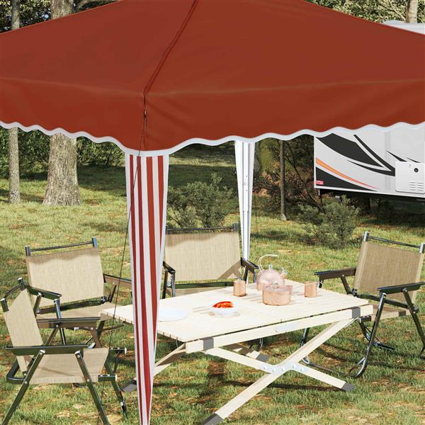 Grote foto vidaxl pop up feesttent terracotta 288 x 288 x 245 cm oxford stof tuin en terras overige tuin en terras