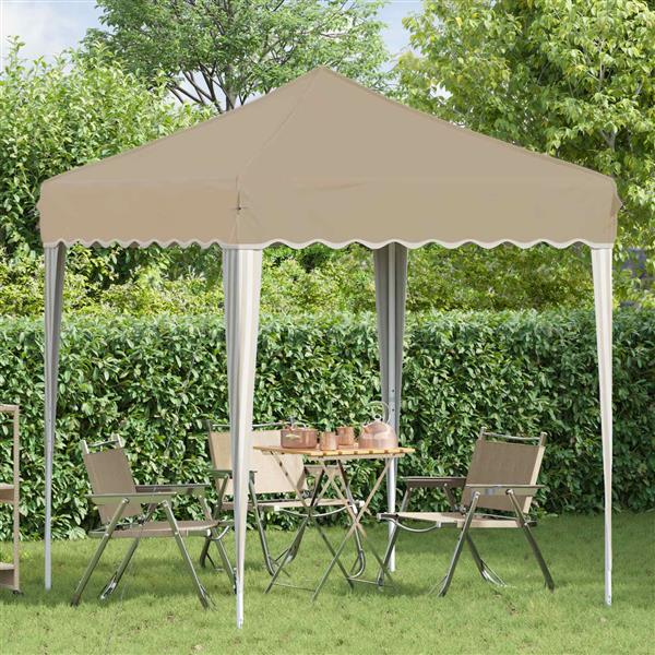 Grote foto vidaxl pop up feesttent cr me 195 x 195 x 245 cm oxford stof tuin en terras overige tuin en terras