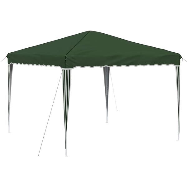 Grote foto vidaxl pop up feesttent groen 288 x 288 x 245 cm oxford stof tuin en terras overige tuin en terras