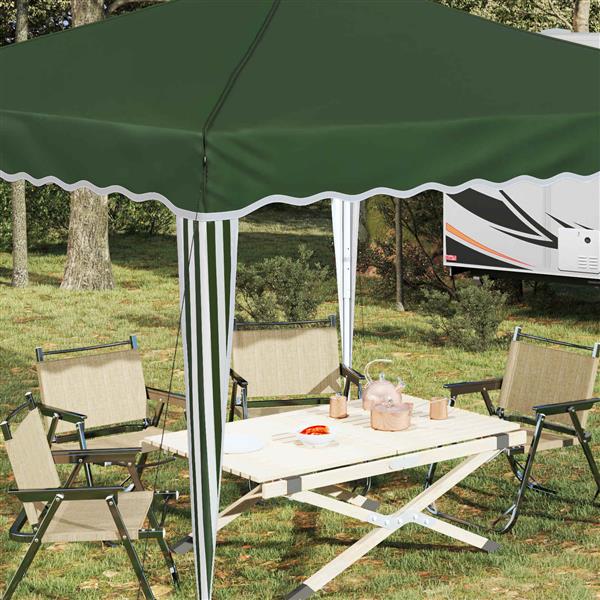 Grote foto vidaxl pop up feesttent groen 288 x 288 x 245 cm oxford stof tuin en terras overige tuin en terras
