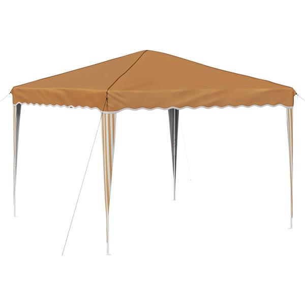 Grote foto vidaxl pop up feesttent beige 288 x 288 x 245 cm oxford stof tuin en terras overige tuin en terras