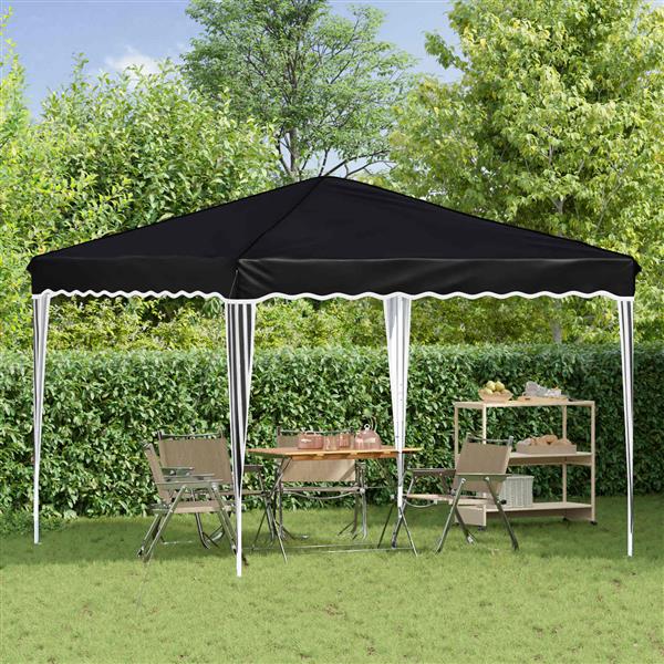 Grote foto vidaxl pop up feesttent antraciet 288 x 288 x 245 cm oxford stof tuin en terras overige tuin en terras