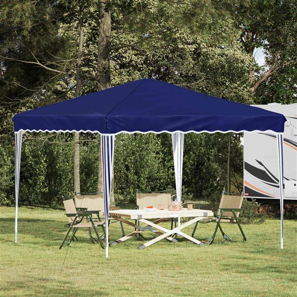 Grote foto vidaxl pop up feesttent blauw 288 x 288 x 245 cm oxford stof tuin en terras overige tuin en terras