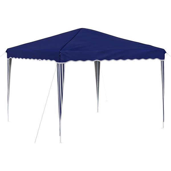 Grote foto vidaxl pop up feesttent blauw 288 x 288 x 245 cm oxford stof tuin en terras overige tuin en terras