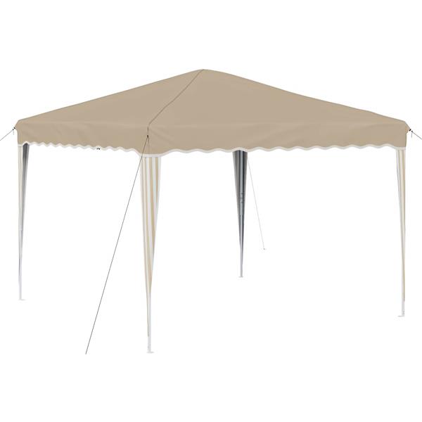 Grote foto vidaxl pop up feesttent cr me 288 x 288 x 245 cm oxford stof tuin en terras overige tuin en terras