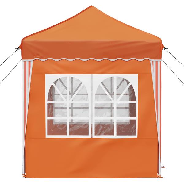 Grote foto vidaxl pop up feesttent oranje 195 x 195 x 245 cm oxford stof tuin en terras overige tuin en terras