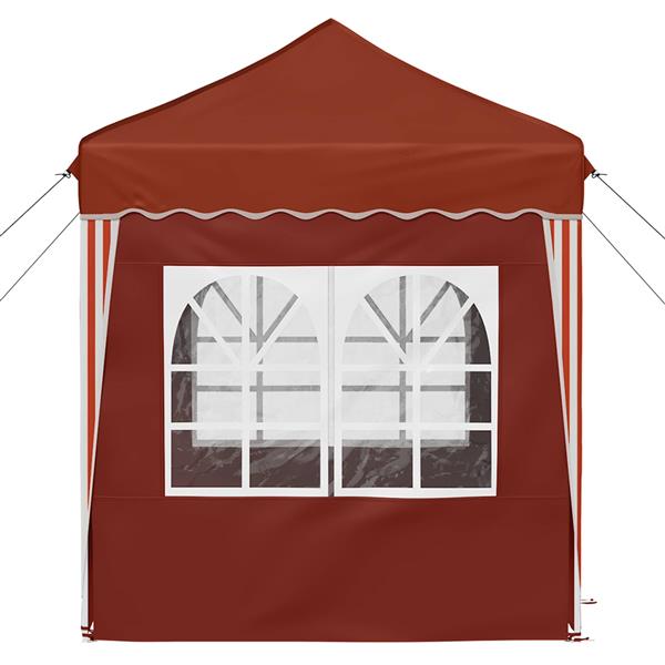 Grote foto vidaxl pop up feesttent terracotta 195 x 195 x 245 cm oxford stof tuin en terras overige tuin en terras