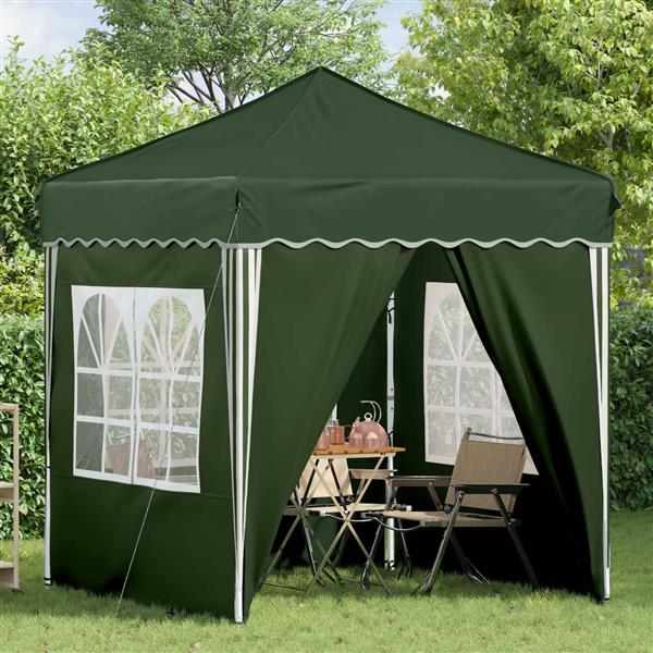 Grote foto vidaxl pop up feesttent groen 195 x 195 x 245 cm oxford stof tuin en terras overige tuin en terras