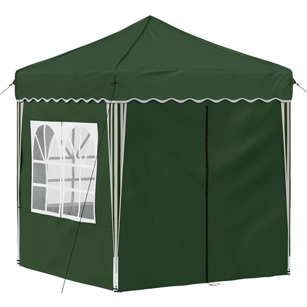 Grote foto vidaxl pop up feesttent groen 195 x 195 x 245 cm oxford stof tuin en terras overige tuin en terras