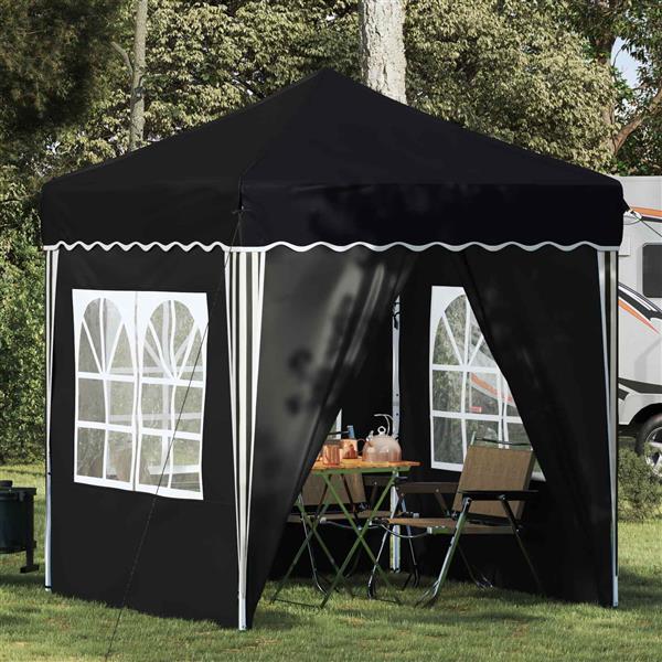Grote foto vidaxl pop up feesttent antraciet 195 x 195 x 245 cm oxford stof tuin en terras overige tuin en terras