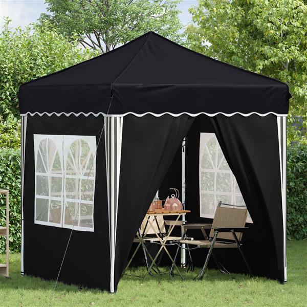 Grote foto vidaxl pop up feesttent antraciet 195 x 195 x 245 cm oxford stof tuin en terras overige tuin en terras