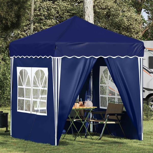 Grote foto vidaxl pop up feesttent blauw 195 x 195 x 245 cm oxford stof tuin en terras overige tuin en terras