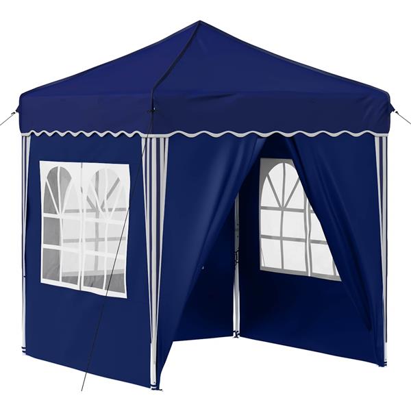 Grote foto vidaxl pop up feesttent blauw 195 x 195 x 245 cm oxford stof tuin en terras overige tuin en terras
