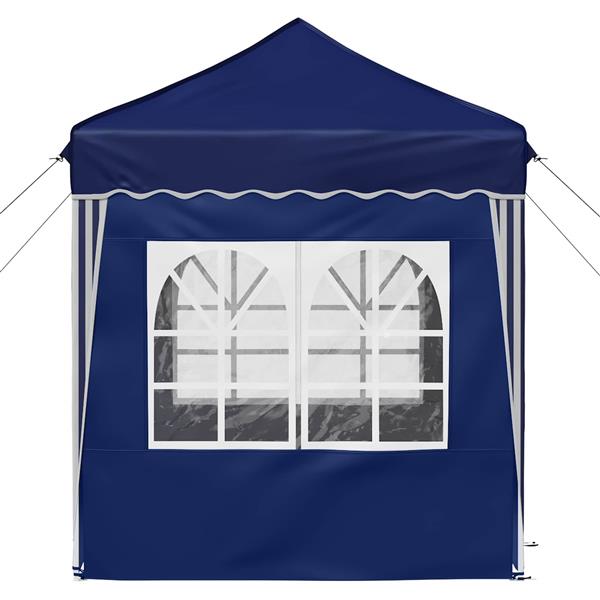 Grote foto vidaxl pop up feesttent blauw 195 x 195 x 245 cm oxford stof tuin en terras overige tuin en terras