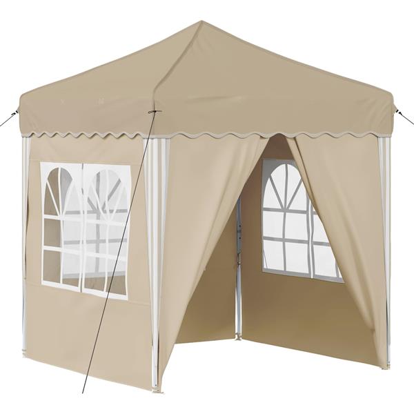 Grote foto vidaxl pop up feesttent cr me 195 x 195 x 245 cm tuin en terras overige tuin en terras