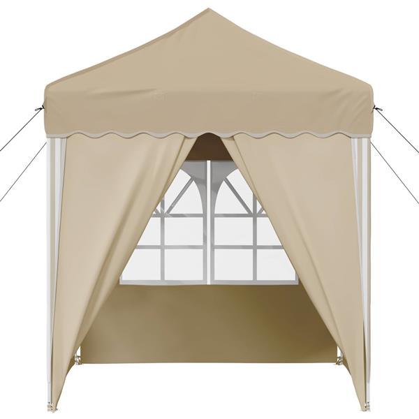 Grote foto vidaxl pop up feesttent cr me 195 x 195 x 245 cm tuin en terras overige tuin en terras