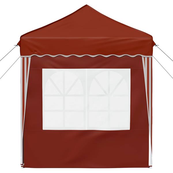 Grote foto vidaxl pop up feesttent terracotta 195 x 195 x 245 cm tuin en terras overige tuin en terras