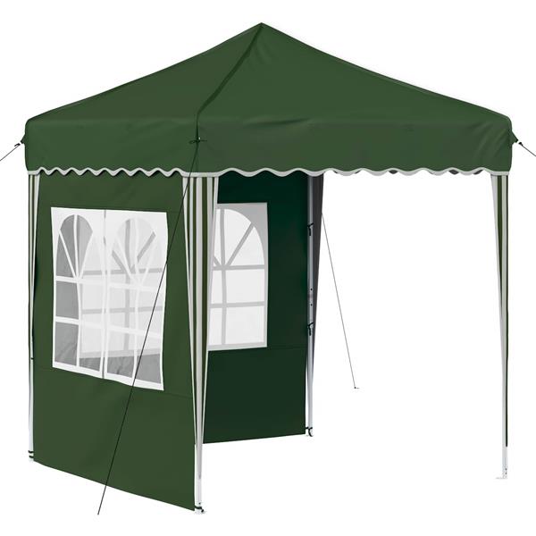 Grote foto vidaxl pop up feesttent groen 195 x 195 x 245 cm oxford stof tuin en terras overige tuin en terras
