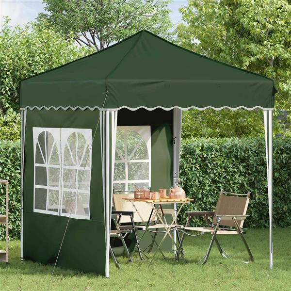 Grote foto vidaxl pop up feesttent groen 195 x 195 x 245 cm oxford stof tuin en terras overige tuin en terras