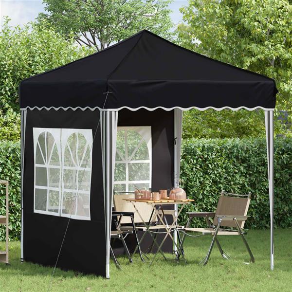 Grote foto vidaxl pop up feesttent antraciet 195 x 195 x 245 cm oxford stof tuin en terras overige tuin en terras