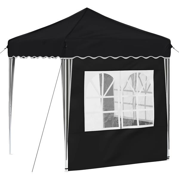 Grote foto vidaxl pop up feesttent antraciet 195 x 195 x 245 cm oxford stof tuin en terras overige tuin en terras