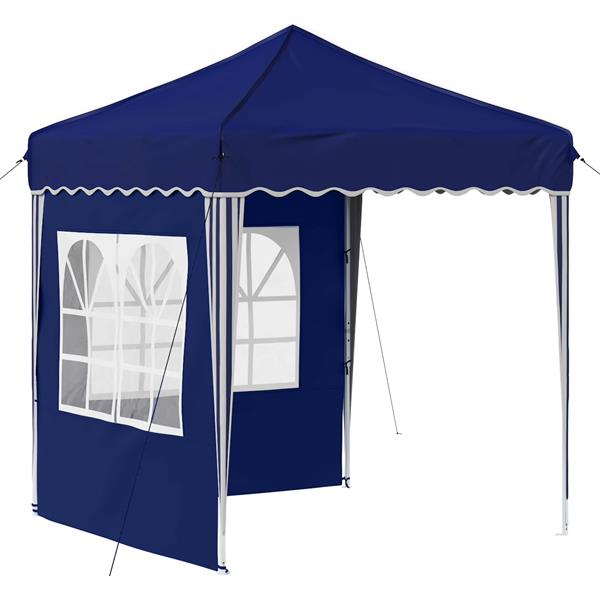 Grote foto vidaxl pop up feesttent blauw 195 x 195 x 245 cm oxford stof tuin en terras overige tuin en terras
