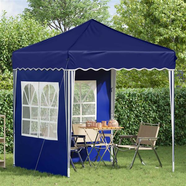 Grote foto vidaxl pop up feesttent blauw 195 x 195 x 245 cm oxford stof tuin en terras overige tuin en terras