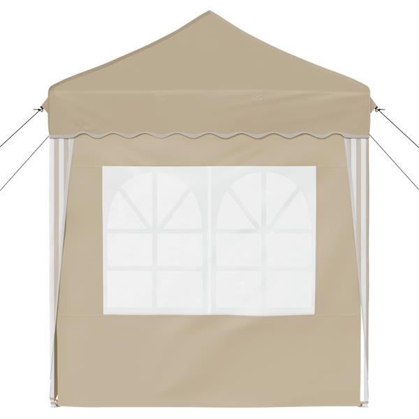 Grote foto vidaxl pop up feesttent cr me 195 x 195 x 245 cm oxford stof tuin en terras overige tuin en terras