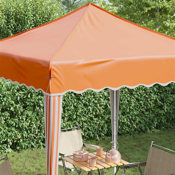 Grote foto vidaxl pop up feesttent oranje 195 x 195 x 245 cm oxford stof tuin en terras overige tuin en terras