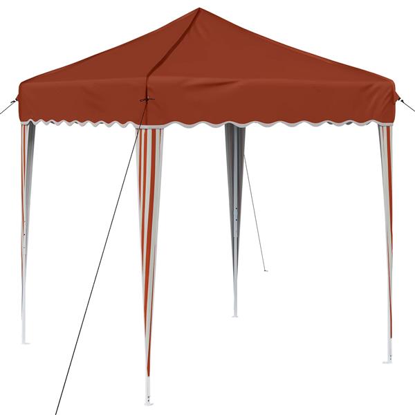 Grote foto vidaxl pop up feesttent terracotta 195 x 195 x 245 cm oxford stof tuin en terras overige tuin en terras