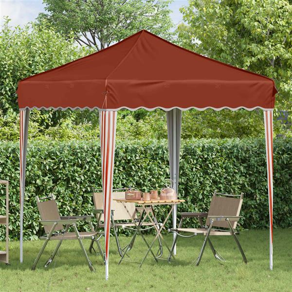 Grote foto vidaxl pop up feesttent terracotta 195 x 195 x 245 cm oxford stof tuin en terras overige tuin en terras