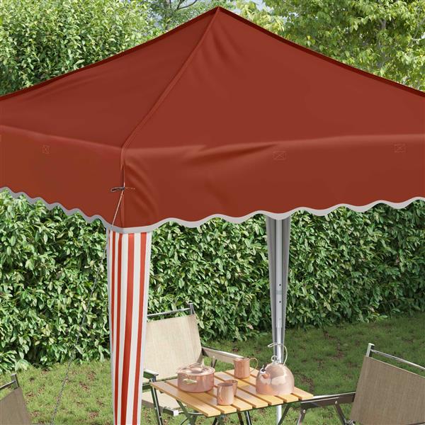 Grote foto vidaxl pop up feesttent terracotta 195 x 195 x 245 cm oxford stof tuin en terras overige tuin en terras