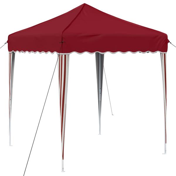 Grote foto vidaxl pop up feesttent bordeauxrood 195 x 195 x 245 cm oxford stof tuin en terras overige tuin en terras