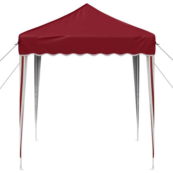 Grote foto vidaxl pop up feesttent bordeauxrood 195 x 195 x 245 cm oxford stof tuin en terras overige tuin en terras