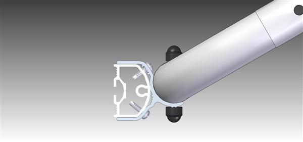 Grote foto thule bike rack lift adapter for bottom mounting rail caravans en kamperen caravan accessoires