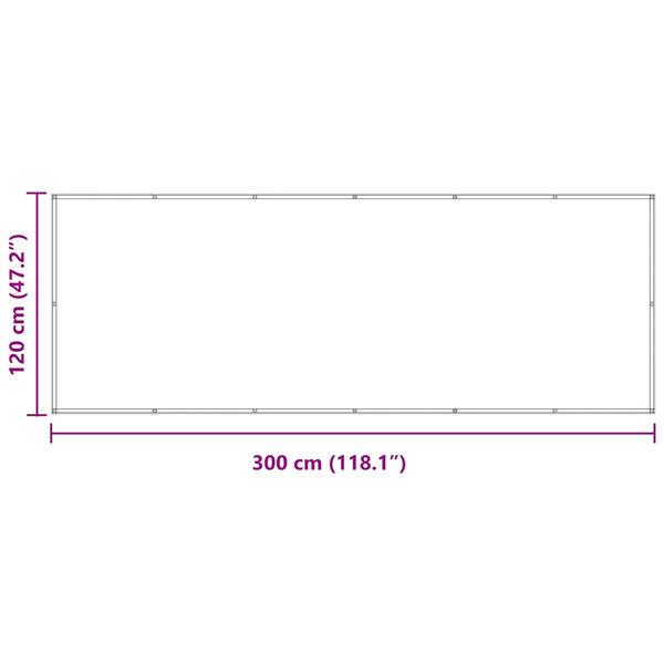 Grote foto vidaxl balkon scherm lichtgrijs en wit. 120 x 300 cm tuin en terras overige tuin en terras
